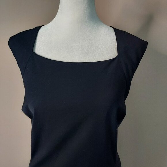 Talbots Seasonless Wool Blend Sleeveless Navy Blue Sheath Dress Size 18 NWOT - Picture 11 of 12